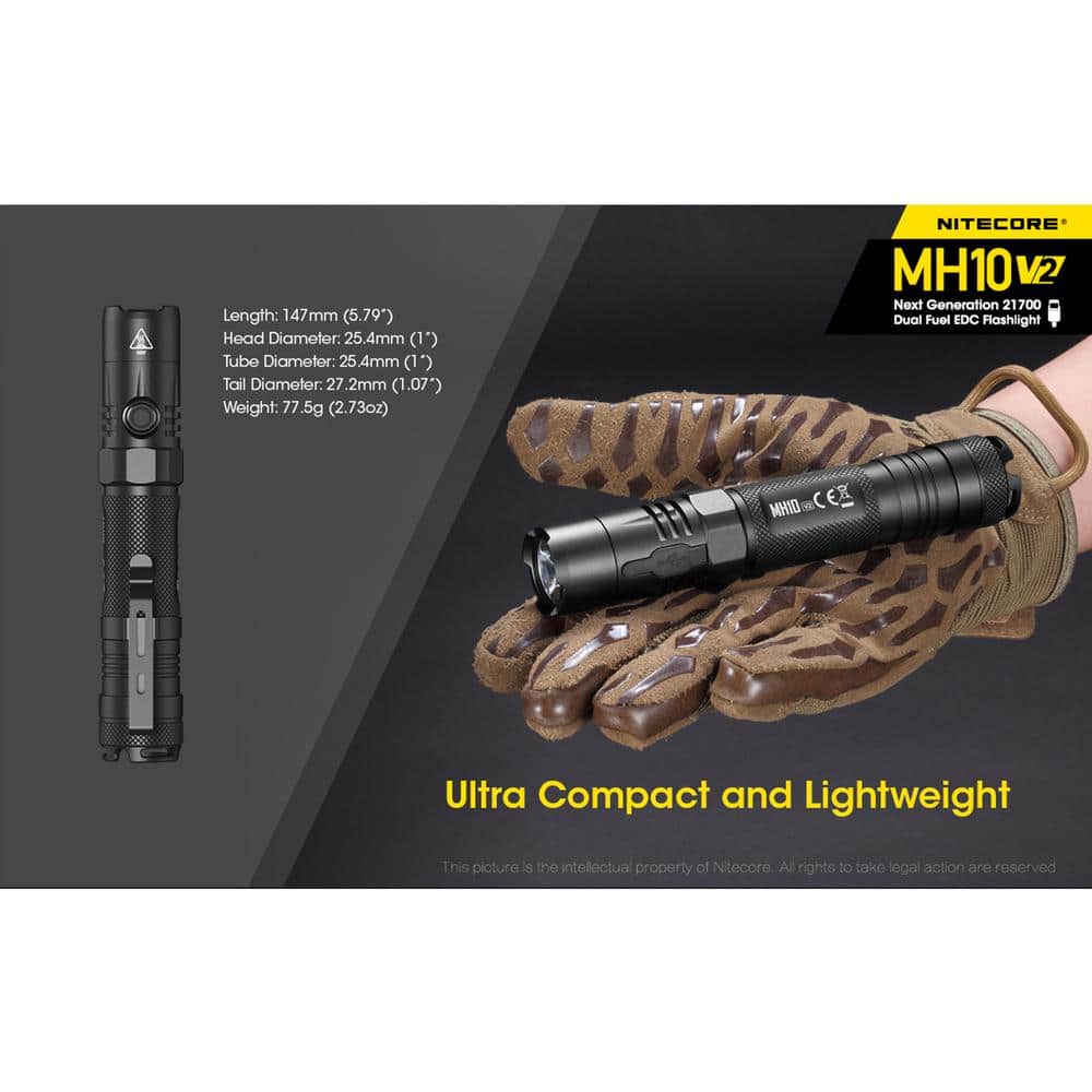 1200 Lumens LED Rechargeable Flashlight - Hercitys