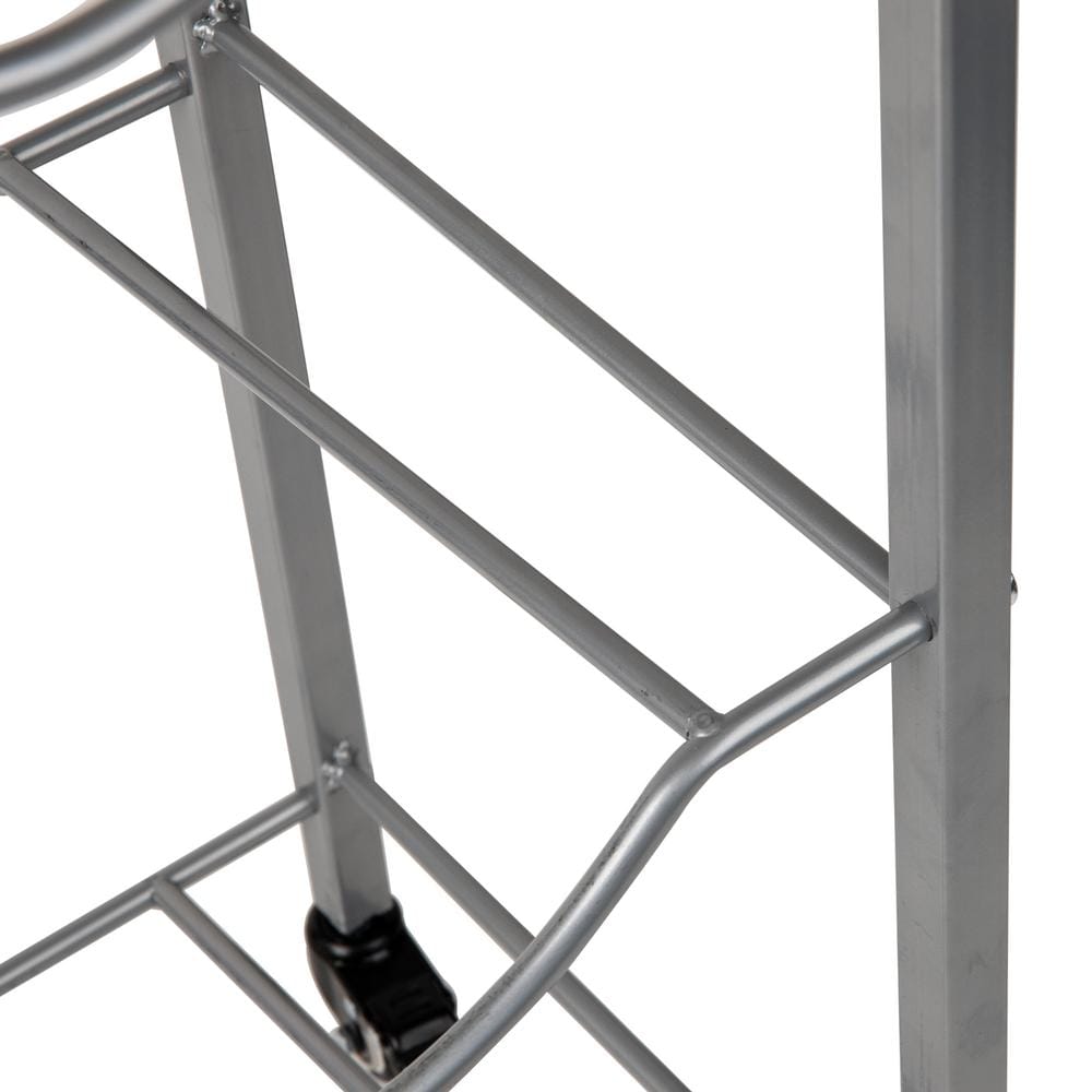 16.5 in. L x 13.75 in. W x 41 in. H 5 Gallon Water Jug Stand, Water Bottle Holder, Water Cooler Stand with Wheels Silver - Hercitys