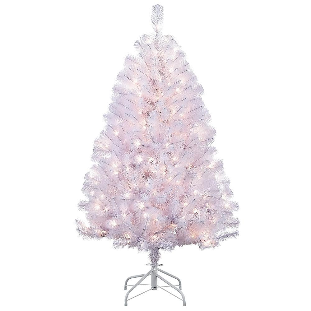 4.5 ft. Prelit Incandescent White Northern Fir Artificial Christmas Tree with 250 UL-Listed Clear Lights - Hercitys