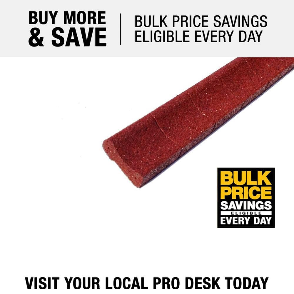 4 ft. Red Rubber Curb Landscape Edging (4-Pack) - Hercitys