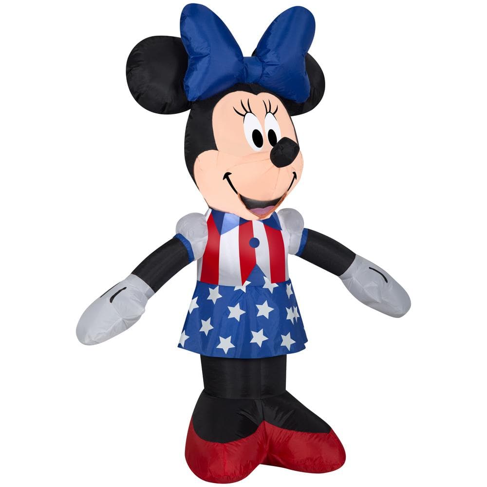 3.5 ft. Tall Airblown Patriotic Minnie - Hercitys