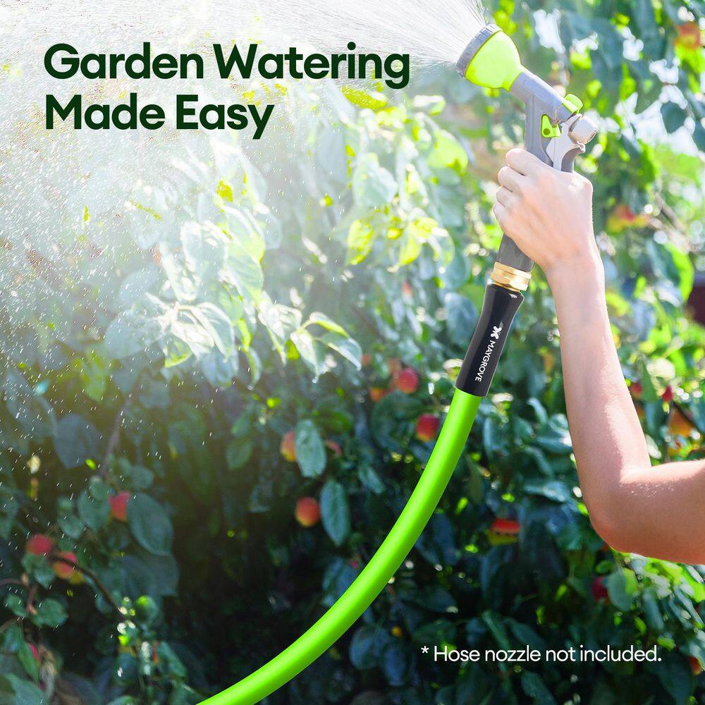 5/8 in. dia. x 75 ft. Heavy-Duty, Leakproof, Kink-Resistant Water Hose with Swivel Brass Fittings - Hercitys