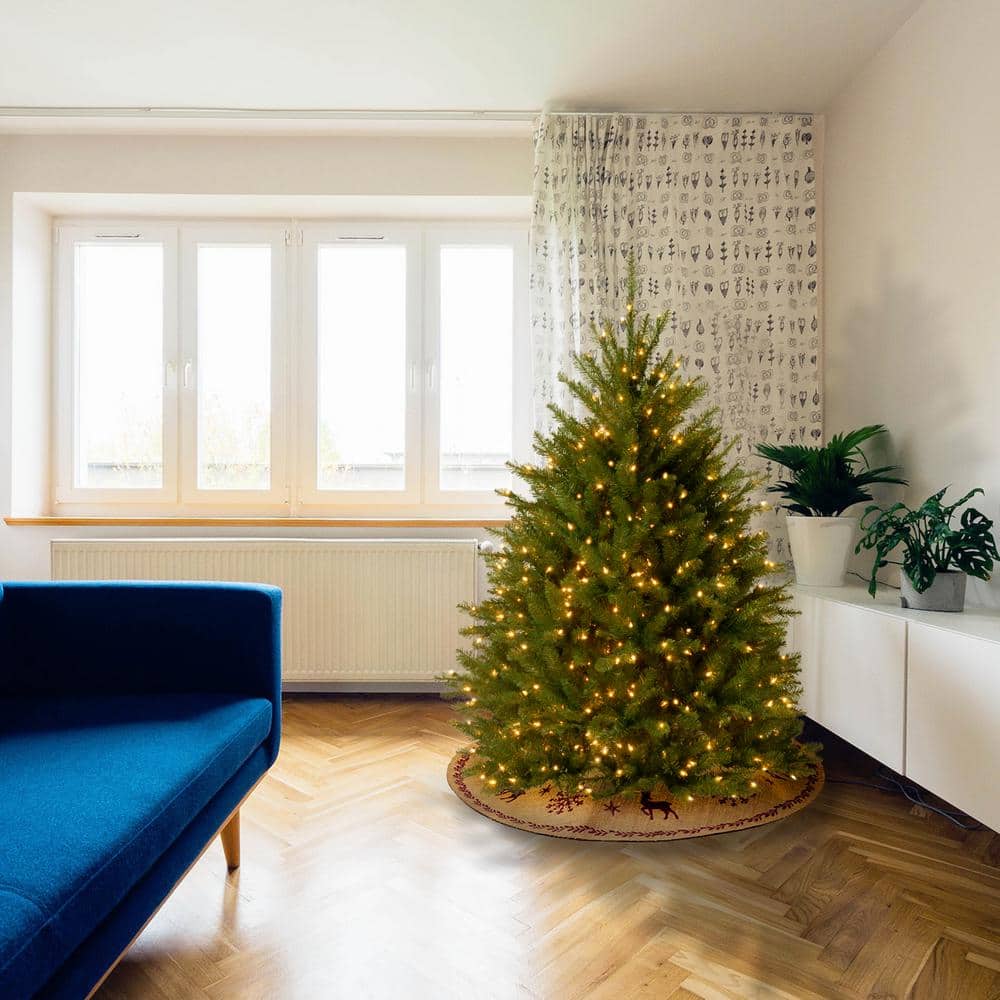 4 ft. Dunhill Fir Artificial Christmas Tree with Clear Lights - Hercitys