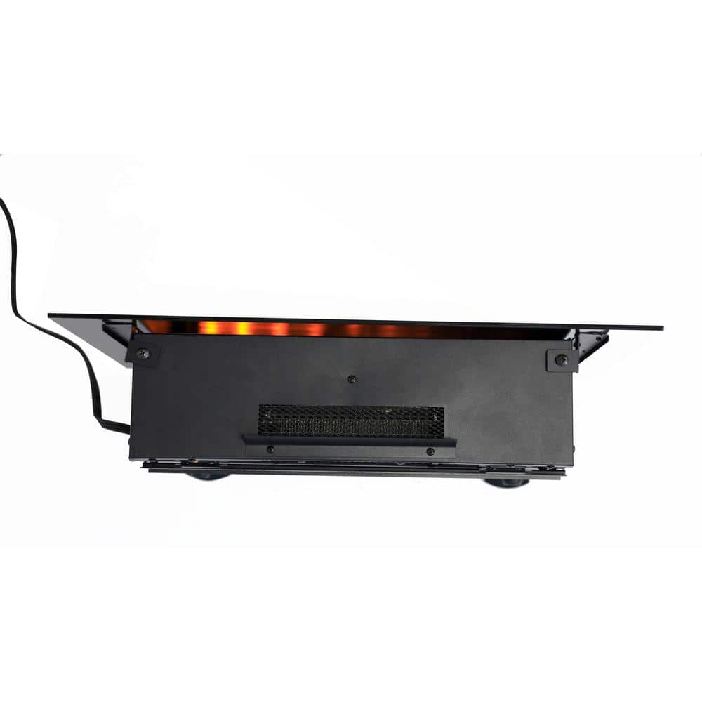 24 in. Wall mount Electric Fireplace in Black finish - Hercitys
