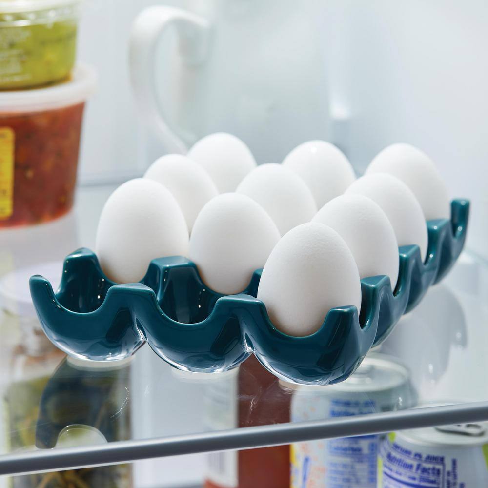 12-Teal Ceramics Egg Tray - Hercitys