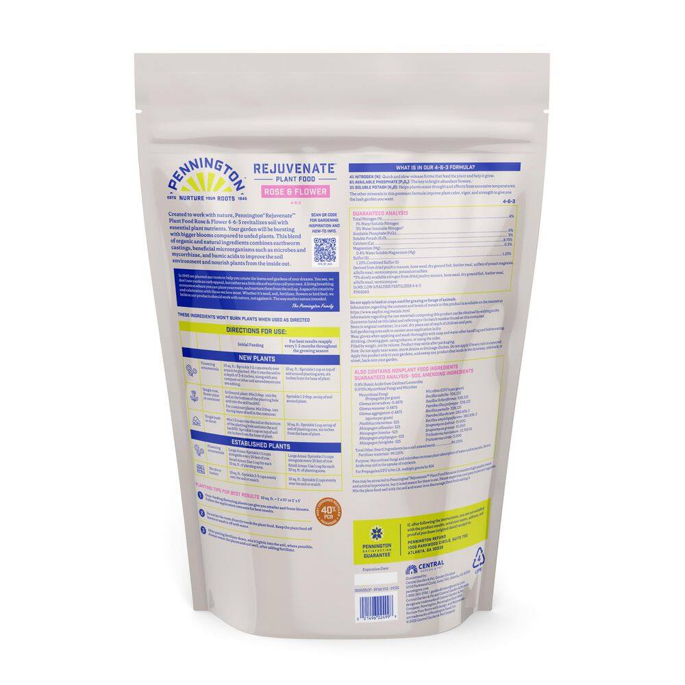 4 lbs. Rejuvenate Rose and Flower Plant Food 4-6-3 - Hercitys