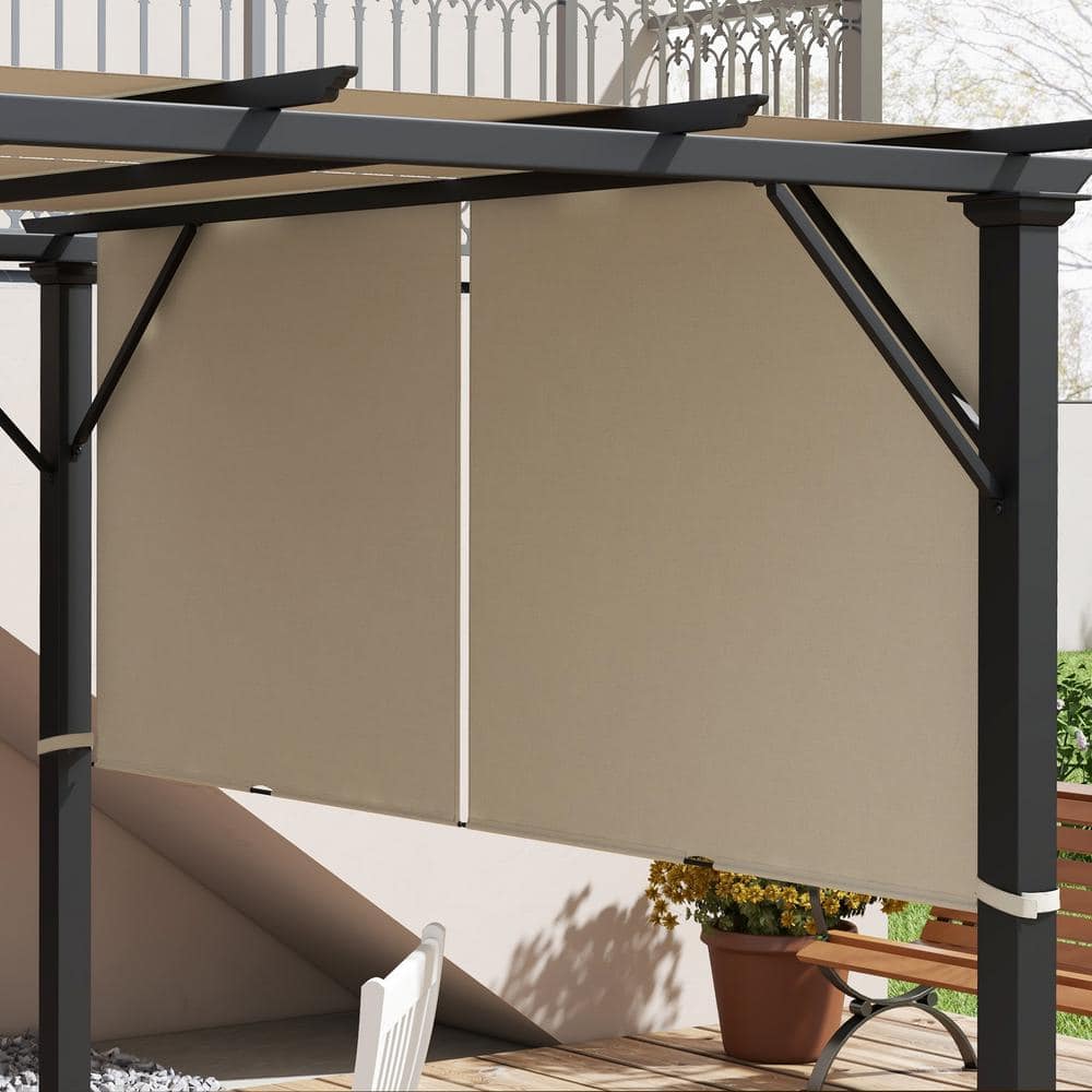 2-Piece Pergola Replacement Canopy for 10 x 11.8 ft. Pergola Khaki - Hercitys