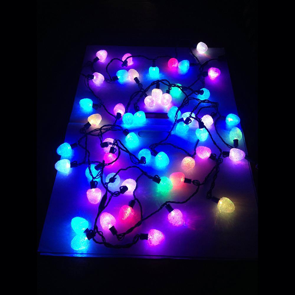 50-Count Sugar Coated LED Gumdrop Color Changing Lights Christmas Light Strand - Hercitys