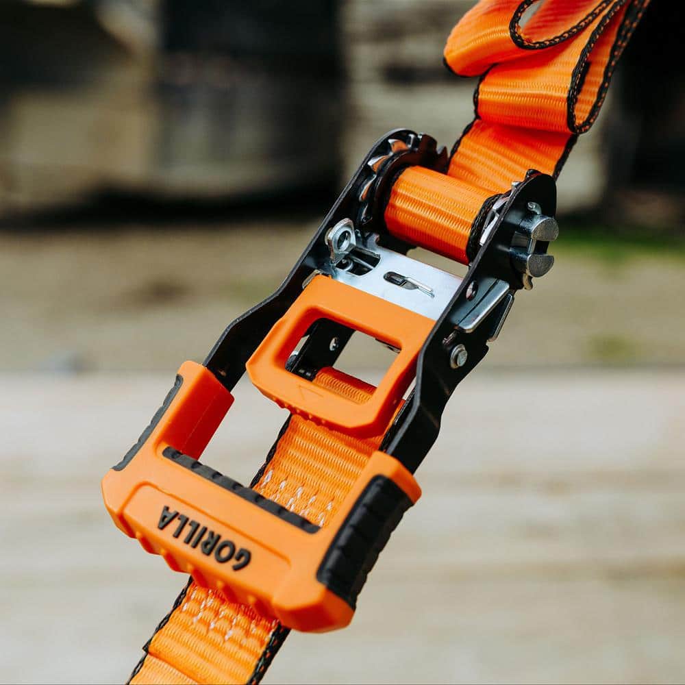 14 ft. x 1.5 in. Heavy-Duty Tie Down Ratchet Strap (2-Pack) - Hercitys