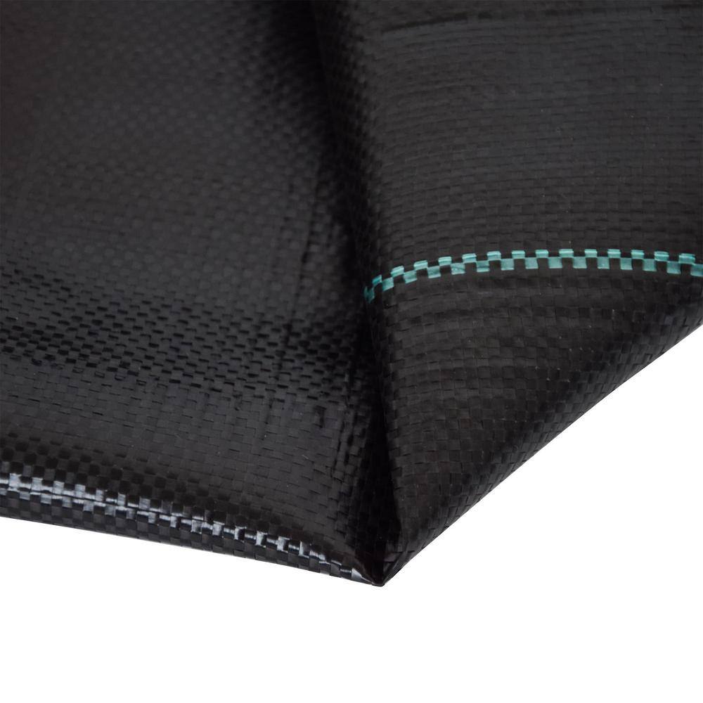 3 ft. x 250 ft., 3.5 oz. Weed Barrier Landscape Fabric, Dual-Layer PP, Needle Punched Nonwoven, Black,Garden Fence - Hercitys