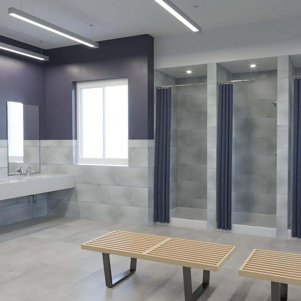 23.23 in. L x 11.1 in. W Frost Nickel No Grout Vinyl Wall Tile (17.9 sq. ft./case) - Hercitys