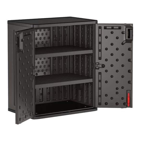 30 in. W x 36 in. H x 20.25 in. D Plastic Freestanding Garage Base Cabinet in Slate - Hercitys