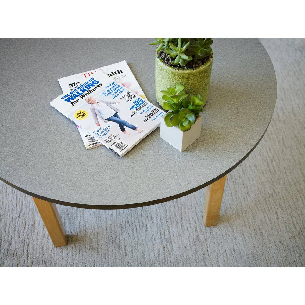 4 ft. x 8 ft. Laminate Sheet in Natural Gray Felt with Matte Finish - Hercitys