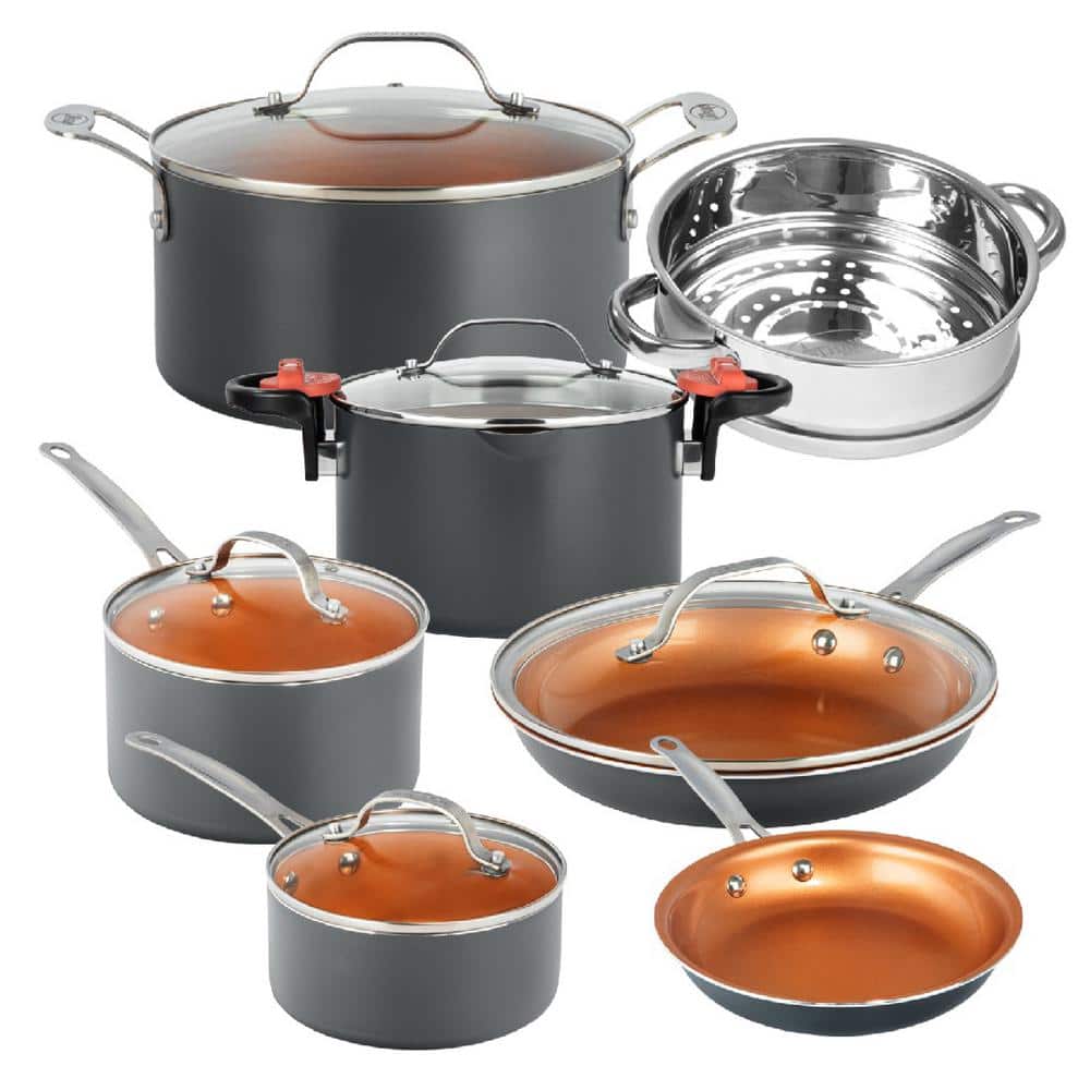 12-Piece Aluminum Ti-Ceramic Nonstick Cookware Set - Hercitys