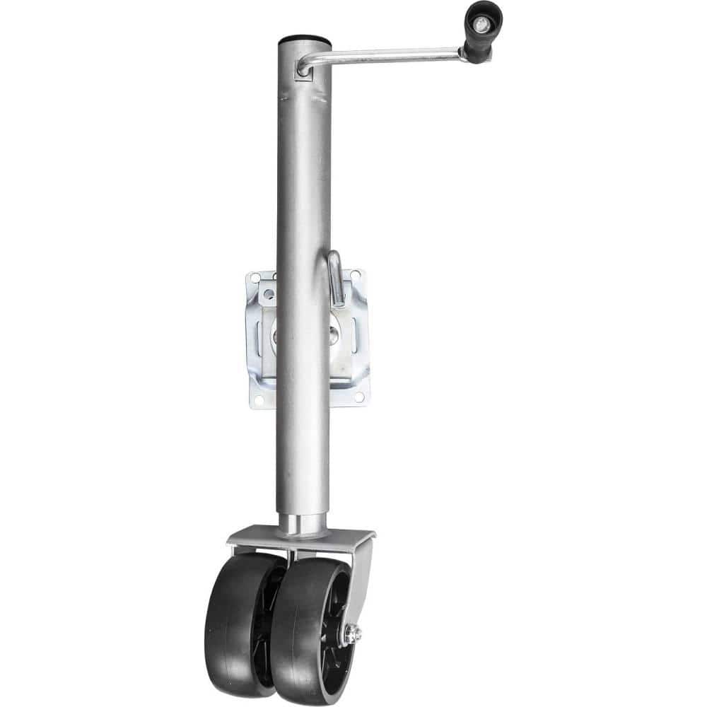 1,500 lbs. Side-Wind Bolt-On Trailer Jack with Dual Wheel - Hercitys