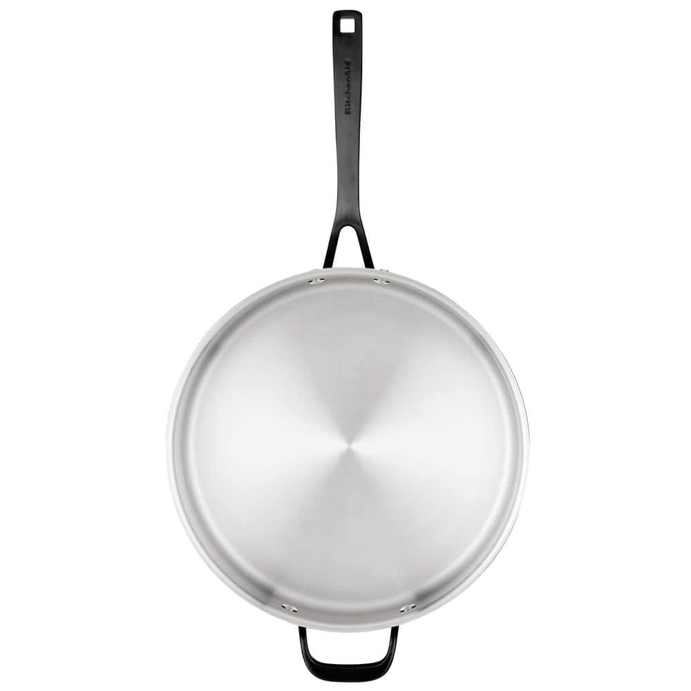 5-Ply Clad 5-qt. Stainless Steel Induction Sautee Pan with Lid - Hercitys