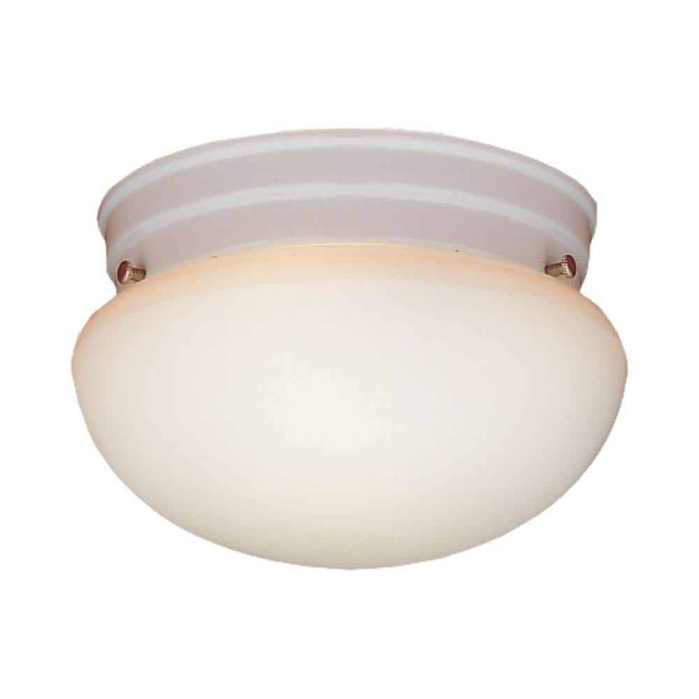 3-Light Matte White Ceiling Flush Mount - Hercitys
