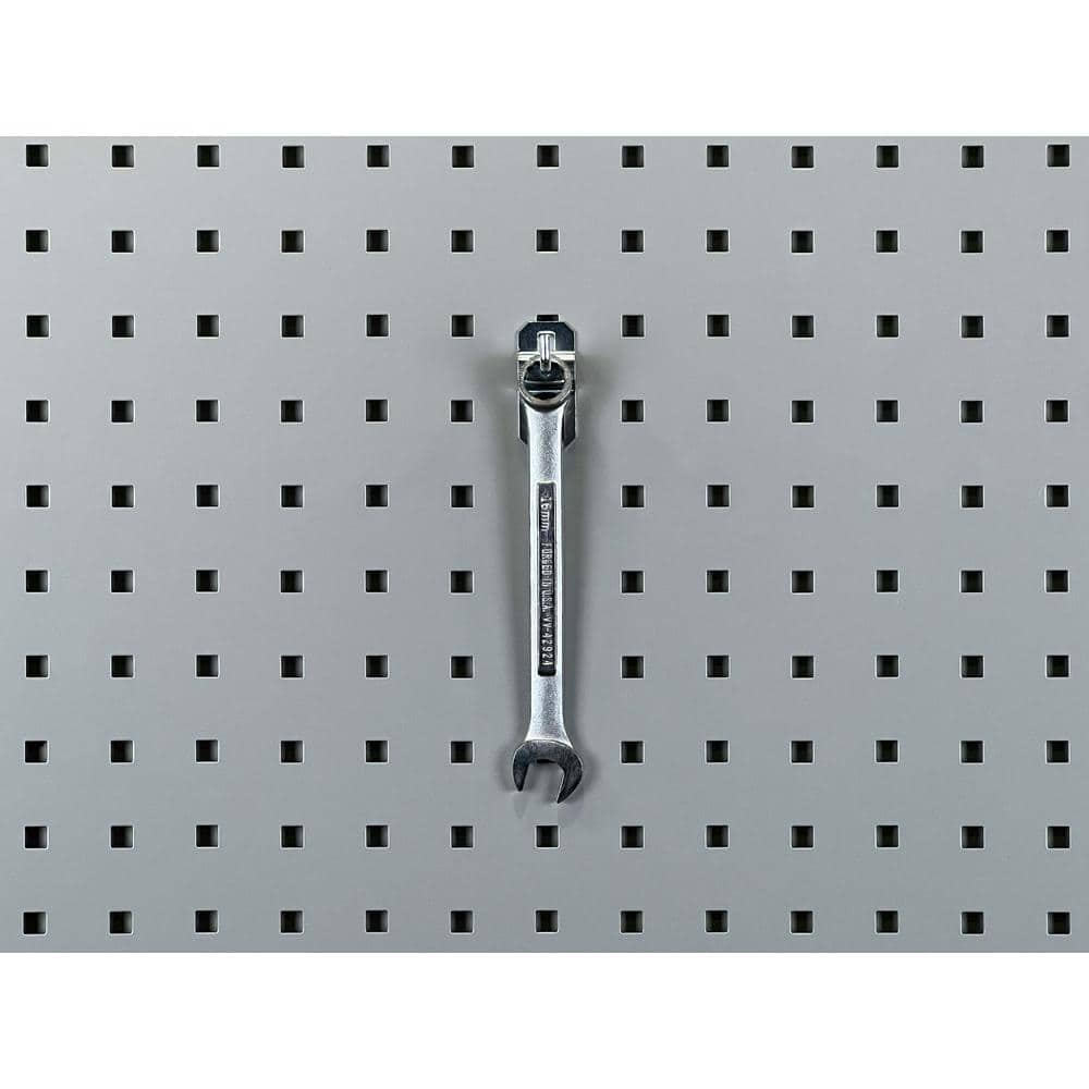 1 in. Single Rod 90 Degree Bend 3/16 in. Dia Zinc Plated Steel Pegboard Hook (5-Pack) - Hercitys