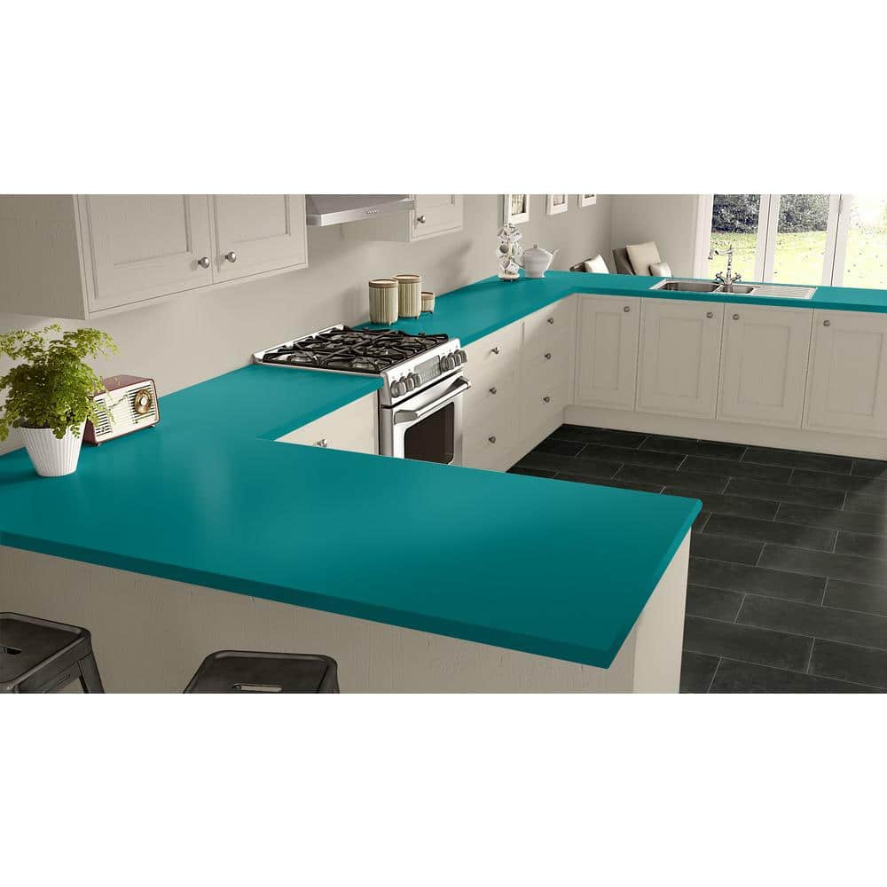 4 ft. x 8 ft. Laminate Sheet in Ocean with Matte Finish - Hercitys