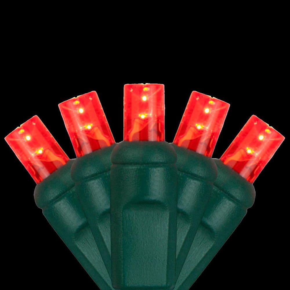 24 ft. 70-Light Red 5 mm LED Mini Light Set - Hercitys