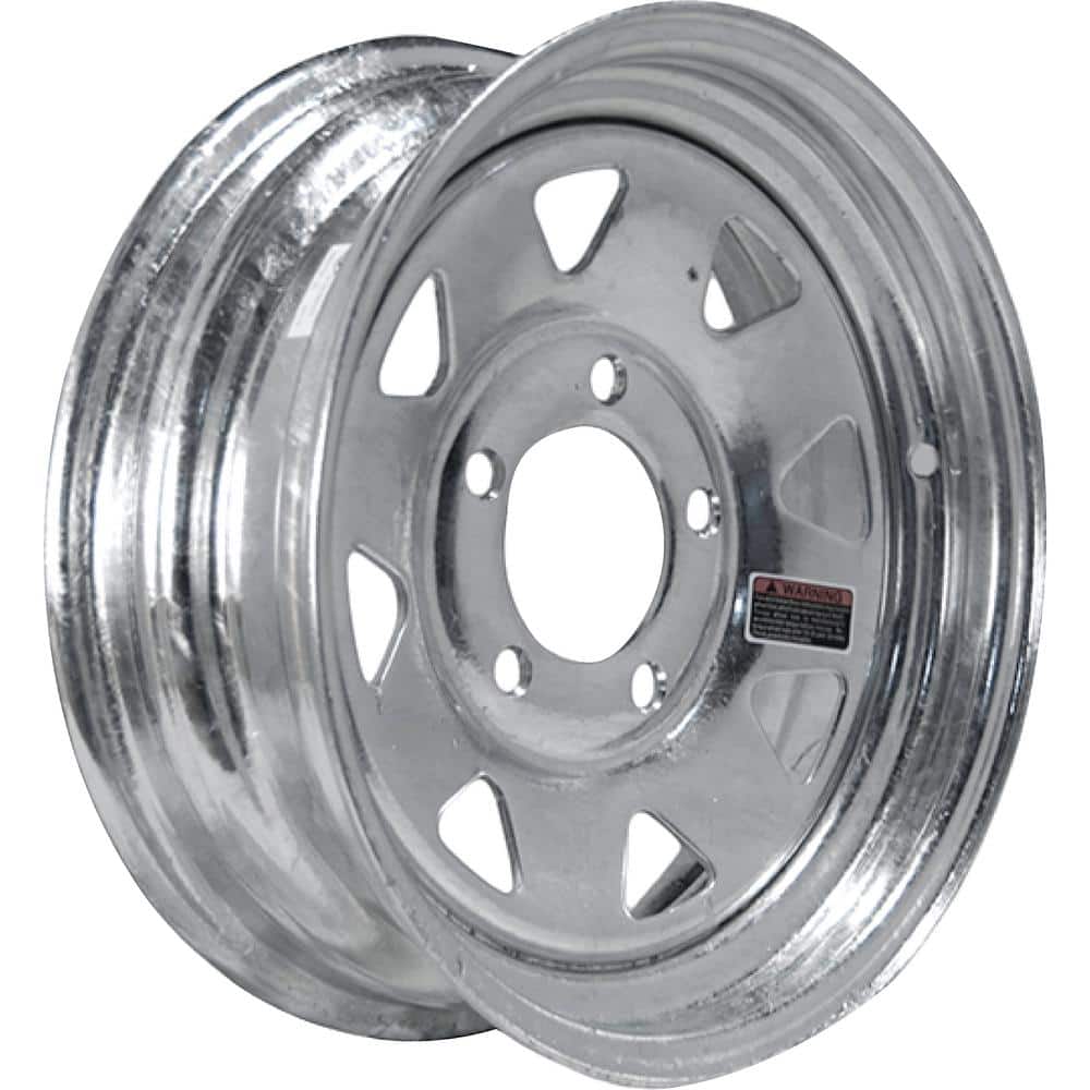 2150 lb. Load Capacity Galvanized Eight Spoke Steel Wheel Rim - Hercitys