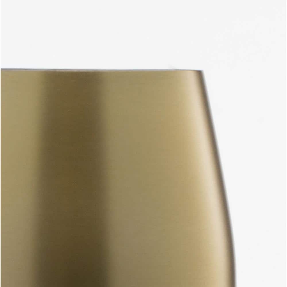 18 oz. Gold Stainless Steel White Wine Glass Set (Set of 4) - Hercitys