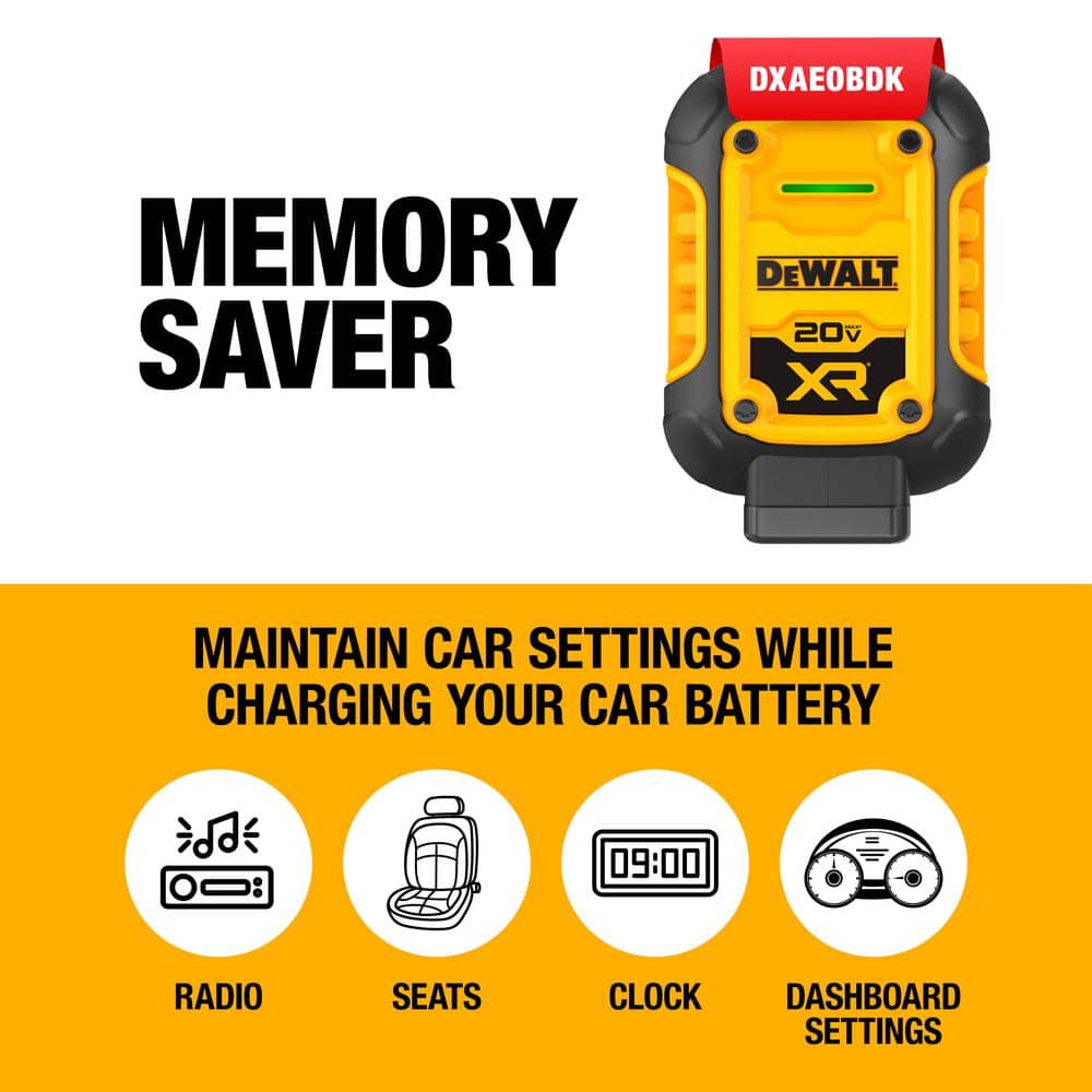 12V Auto Battery Maintainer Includes 20V x R 5AH Battery, DCB115 Charger - Hercitys