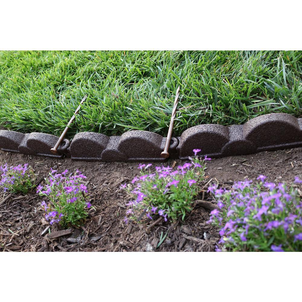 20 ft., 12 in. Pieces Dark Brown Rubber Edging - Hercitys