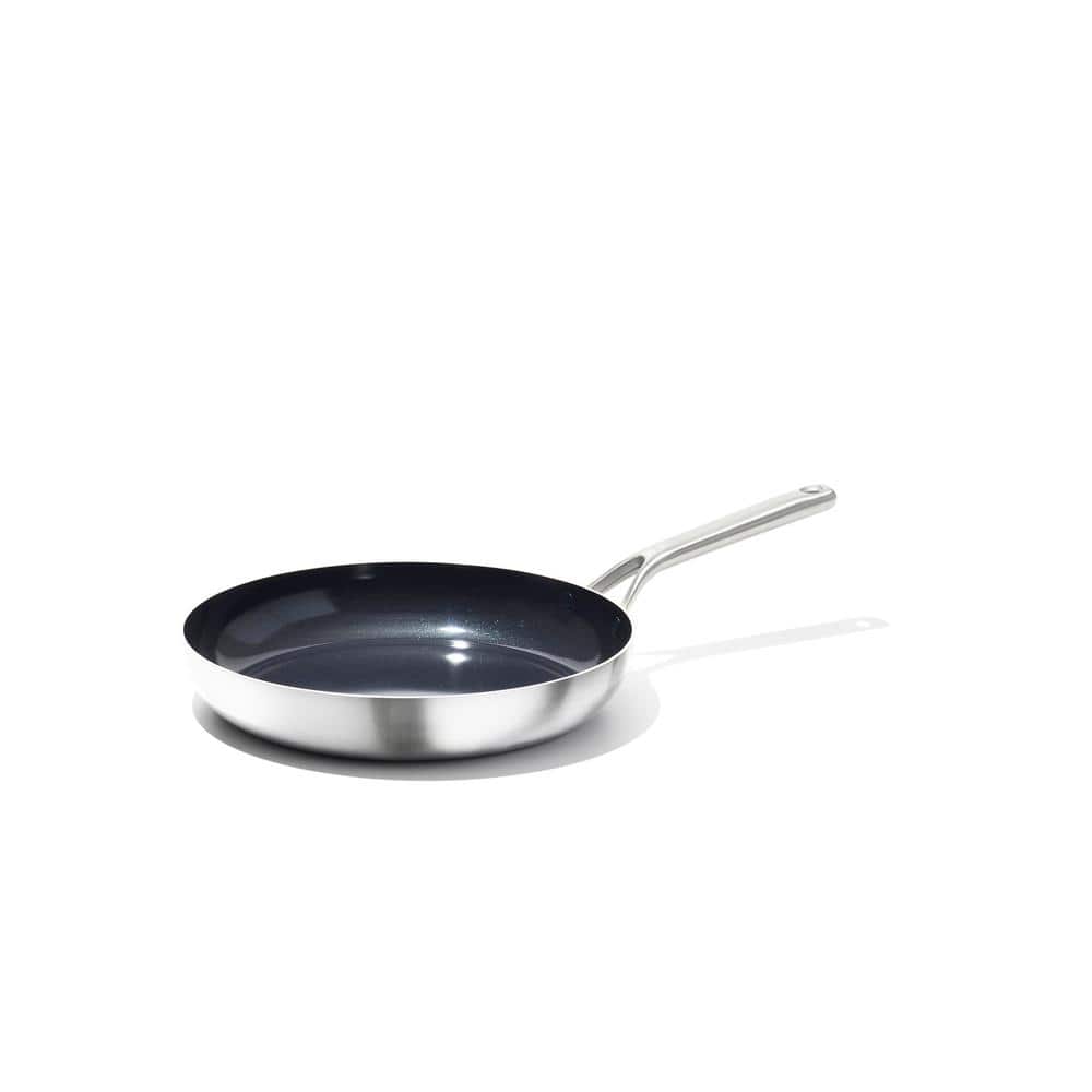 12 in. Stainless Steel Ceramic Tri-Ply Mira Series Non-Stick Frying Pan - Hercitys