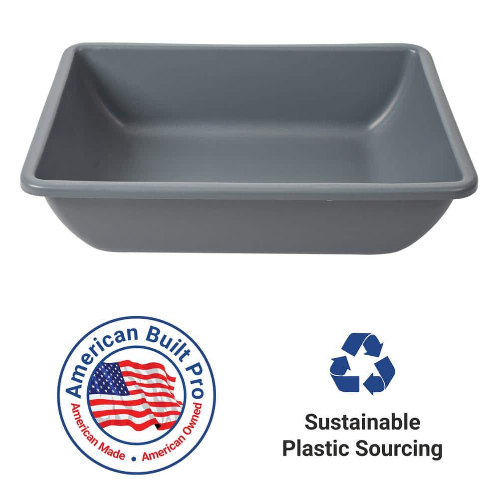 26 in. Gray Plastic Multi-Purpose Utility Tub - Hercitys
