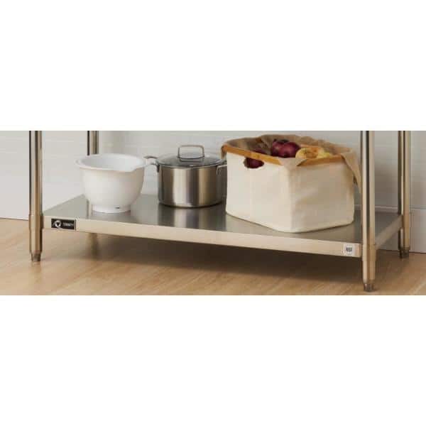 44 in. W x 17 in. D Individual NSF Stainless Steel Kitchen Prep Table Shelf - Hercitys
