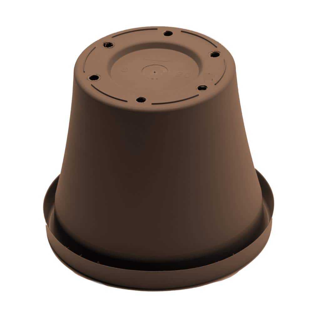 16 x 14.25 Chocolate Terra Plastic Planter - Hercitys