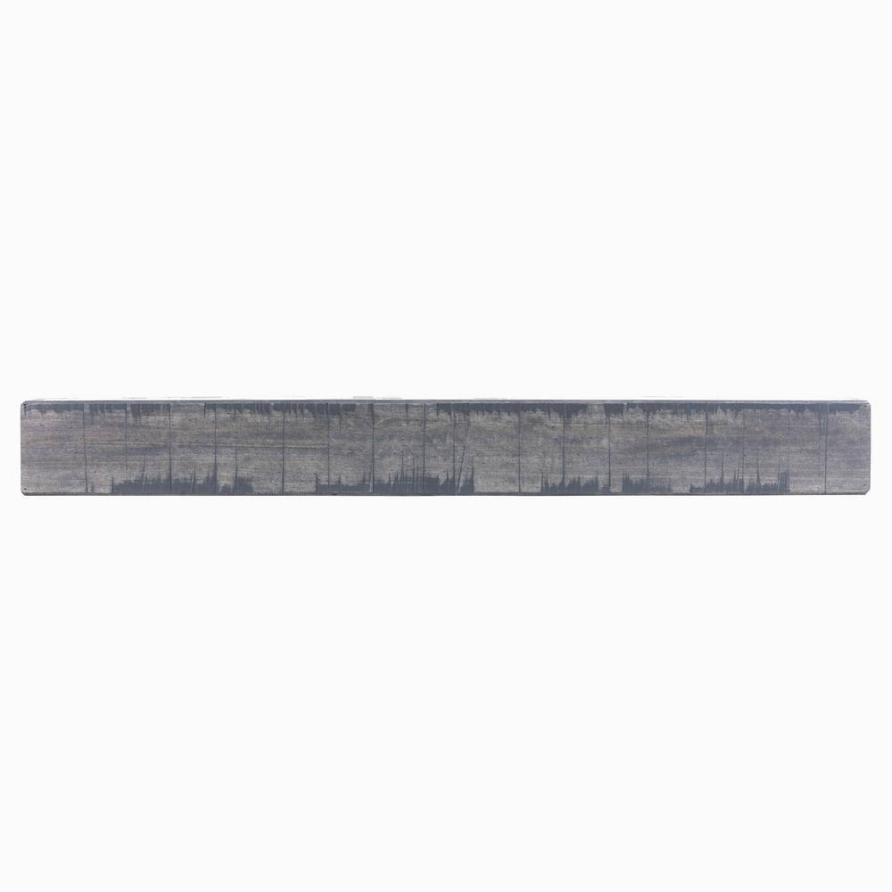 48 in. Rustic Ash Gray Fireplace Shelf Mantel - Hercitys