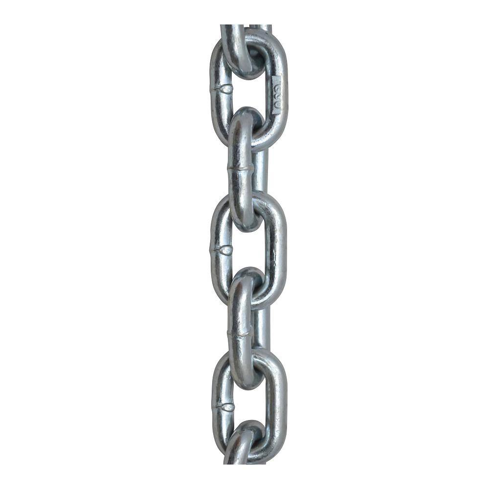 1/8 in. x 100 ft. Grade 30 Proof Coil Chain in Zinc Plated Reeled - Hercitys