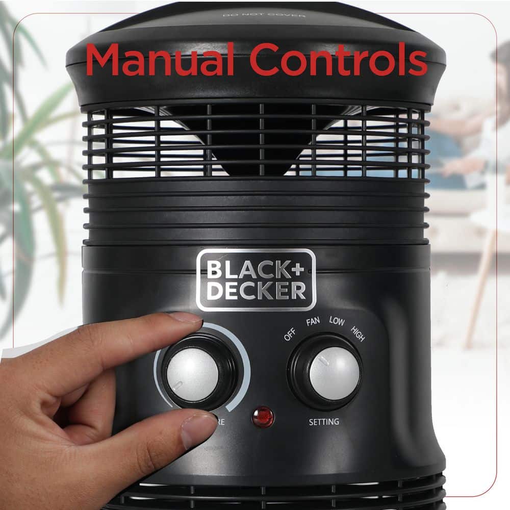 1500-Watt, 360° Surround Electric Heater Plus Fan - Hercitys