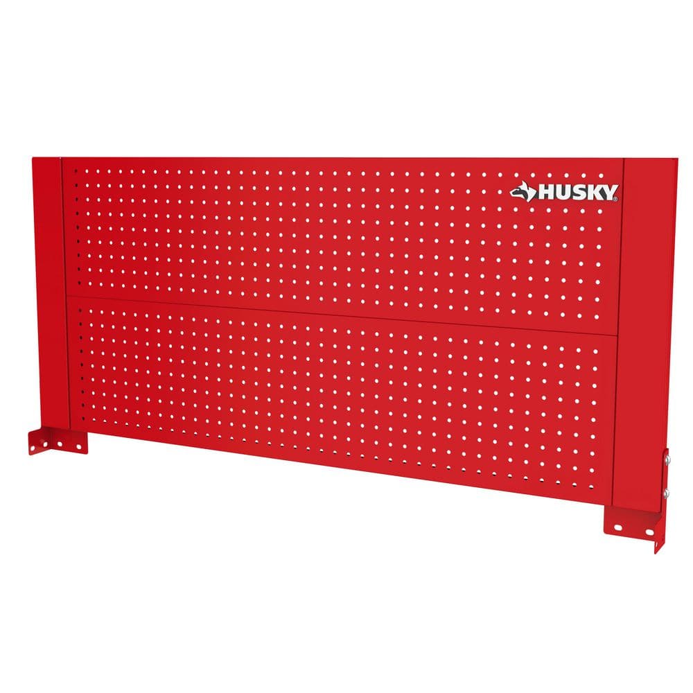 46 in. Gloss Red Steel Pegboard Attachment - Hercitys
