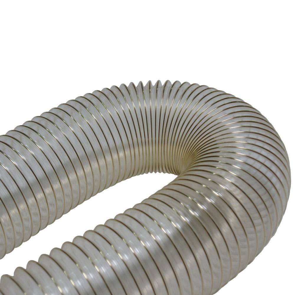 1.25 in. D x 25 ft. PVC Coil General Purpose Flexible Ducting in Clear - Hercitys