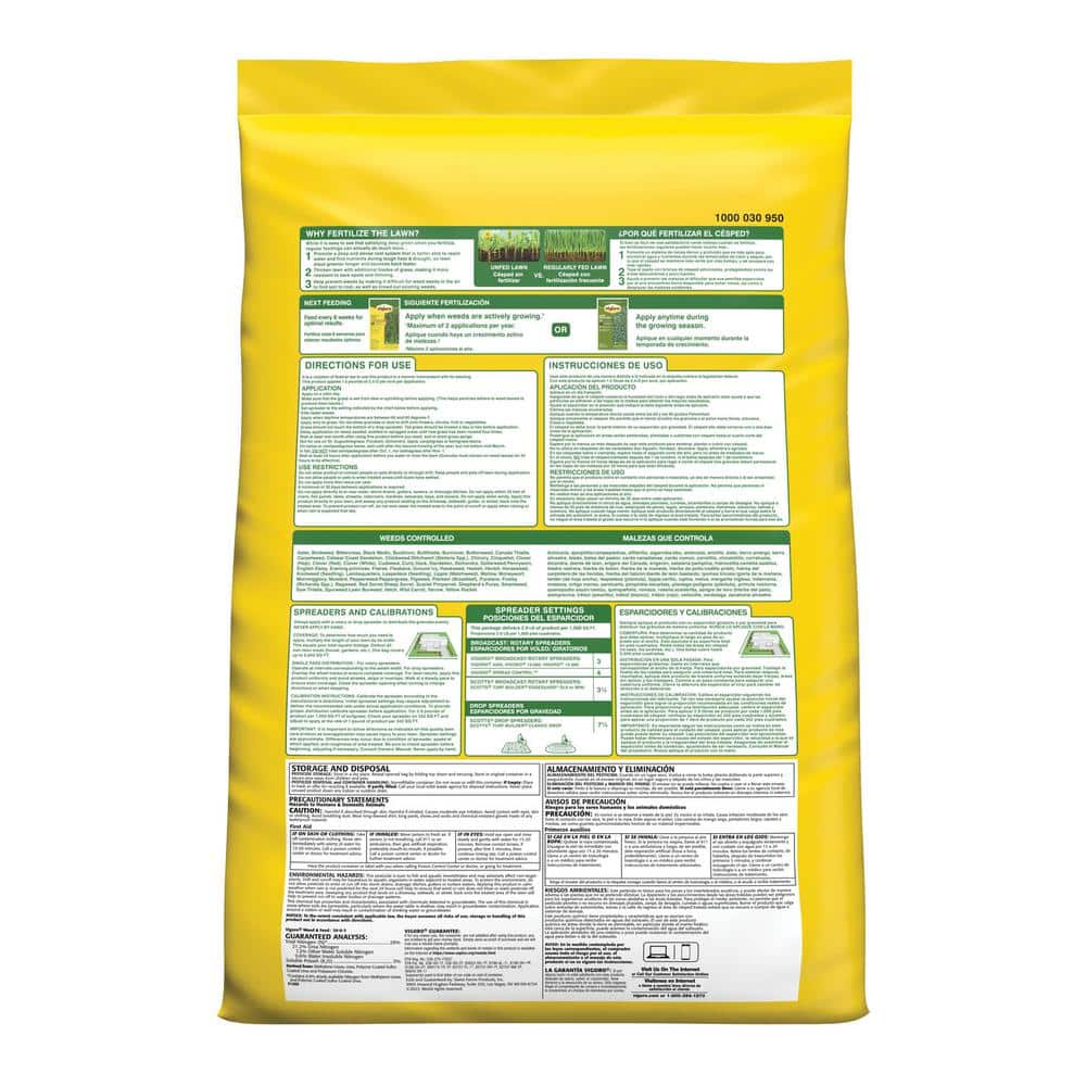 14.6 lbs. 5,000 sq. ft. Weed & Feed Weed Killer Plus Lawn Fertilizer - Hercitys