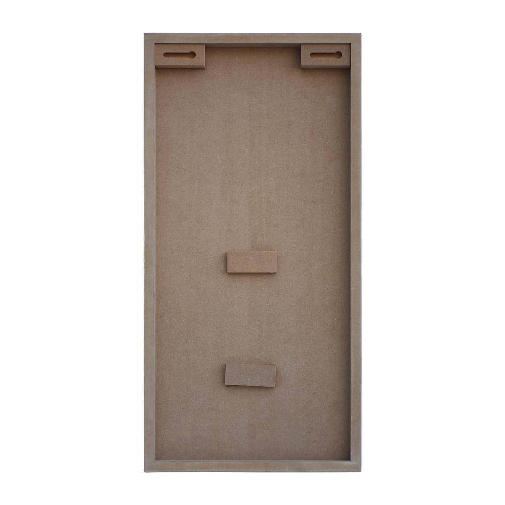 20.5 in. White Wood and Metal Christmas Merry Mail Wall Mail Holder - Hercitys