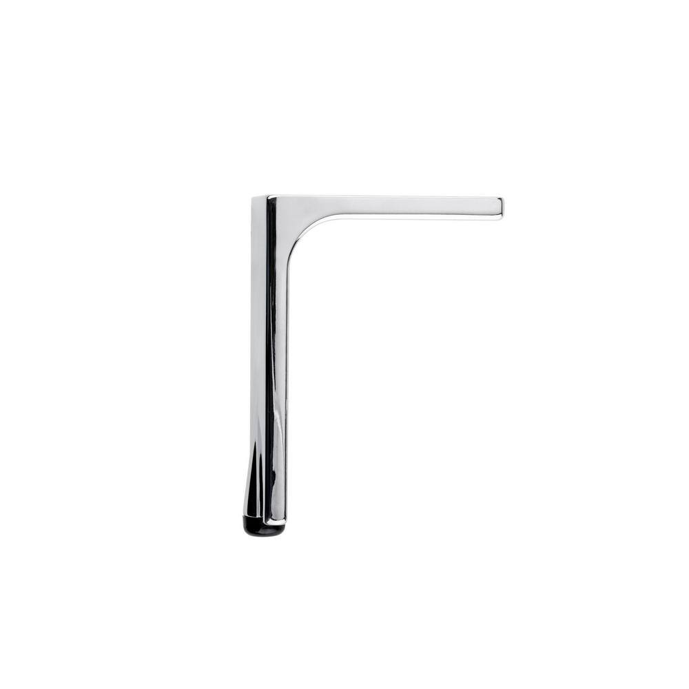 5 1/2 in. (140 mm) Chrome Zamak Furniture Leg with Leveling Glide - Hercitys