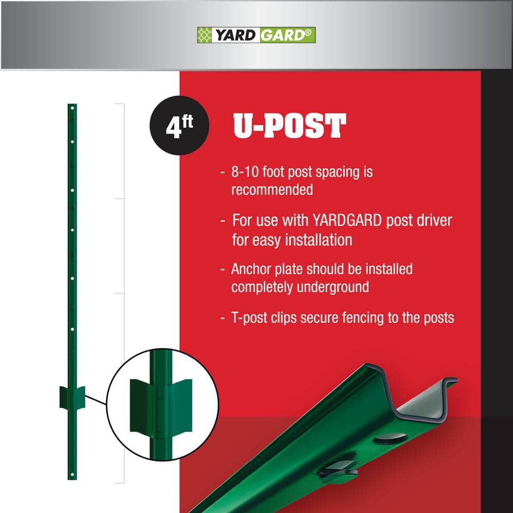 30 in. H x 10 ft. L 16-Gauge 1 x 1/2 in. Mesh Galvanized Steel Cage Wire Garden Fence - Hercitys