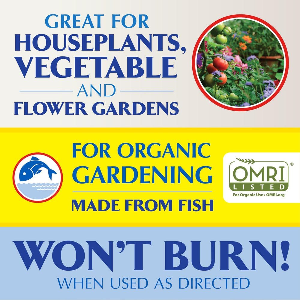 128 oz. (1 gal.) Organic Gardening Liquid Fish Emulsion Plant Food Fertilizer Concentrate 5-1-1 - Hercitys