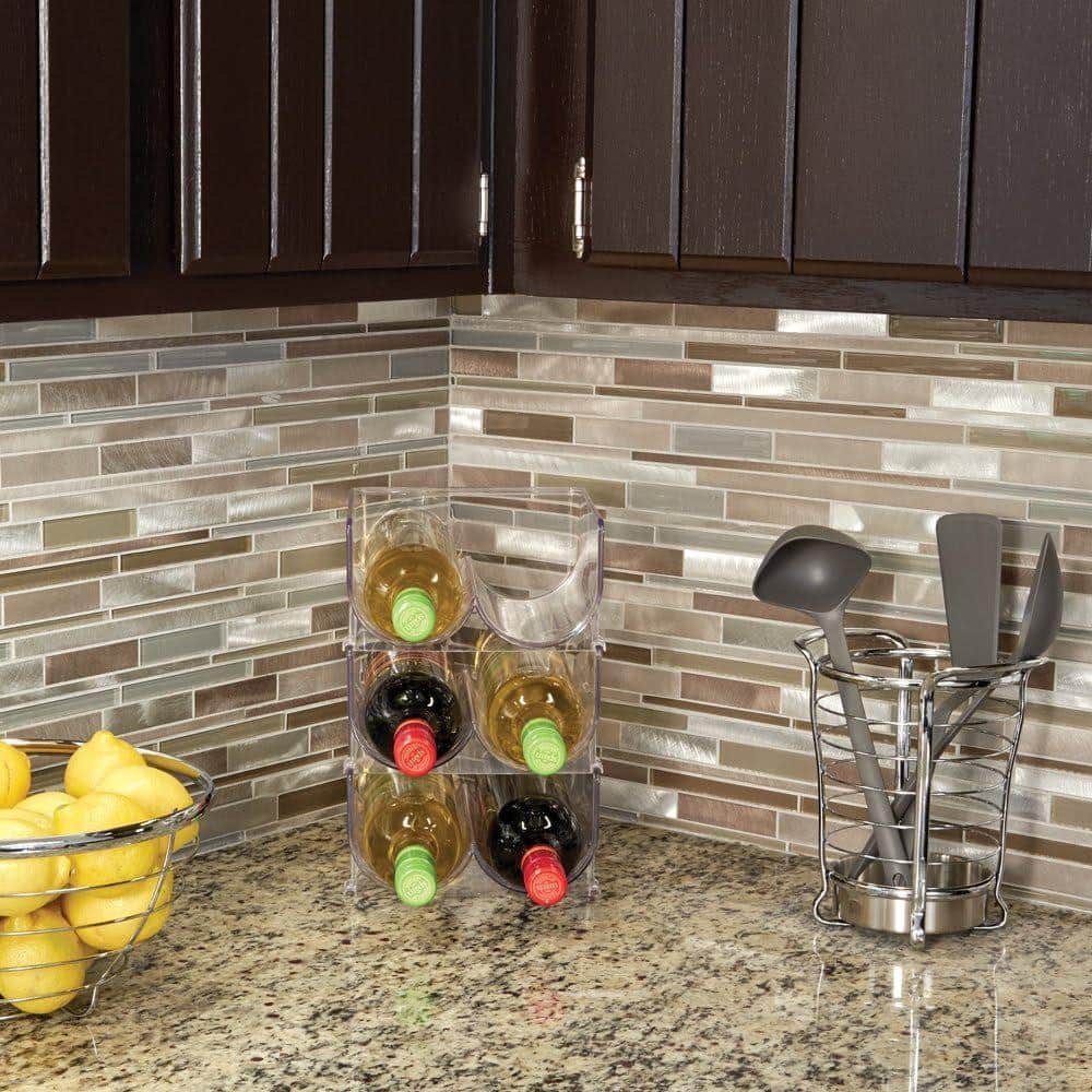 1-Piece Modern Chrome Metal Fruit Bowl Centerpiece for Kitchen and Dining Areas, 12 in. x 12 in. x 6 in. - Hercitys