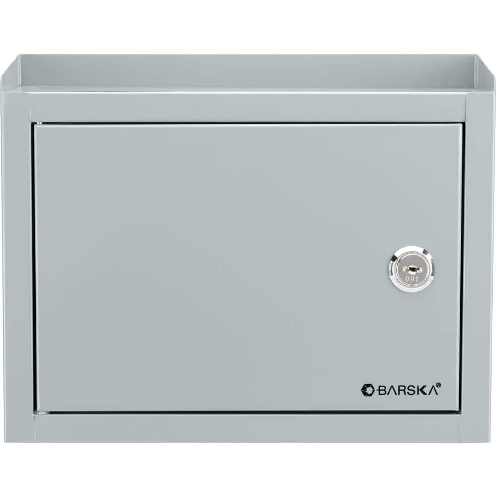0.13 cu. ft. Steel Multi-Purpose Safe Drop Box, Gray - Hercitys