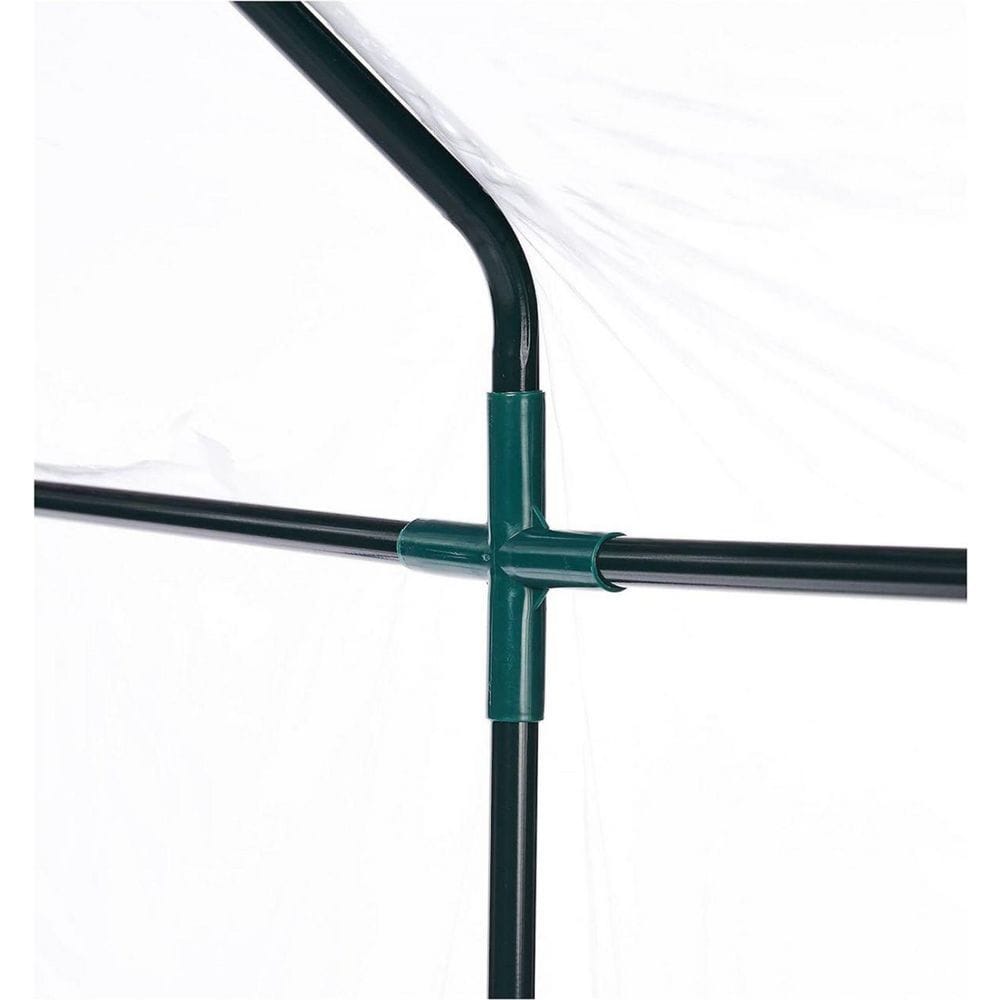 5 ft. x 5 ft. x 6 ft, Transparent Walk-In Grow Tent 8-Tier Greenhouse with Roll Up Doors - Hercitys