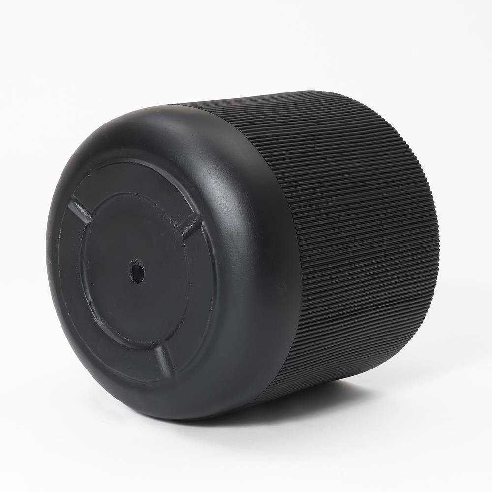 17.3 in. W x 17.1 in. H Black Stripes Ceramic Individual Pot - Hercitys