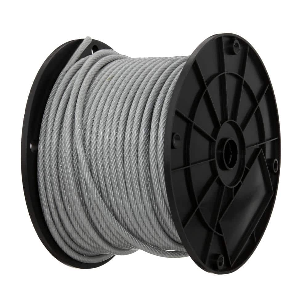 3/16 in. x 250 ft. Galvanized Vinyl Coated Steel Wire Rope - Hercitys
