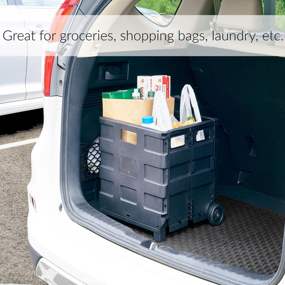 15 in. x 13 in. x 14.2 in. Tote and Go Collapsible Utility Cart - Hercitys