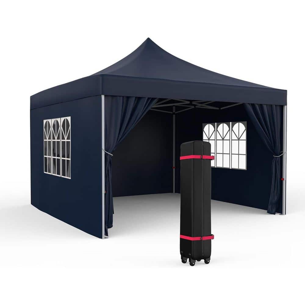 10 x 10 ft. Pop Up Canopy Tent with Sidewalls - Hercitys