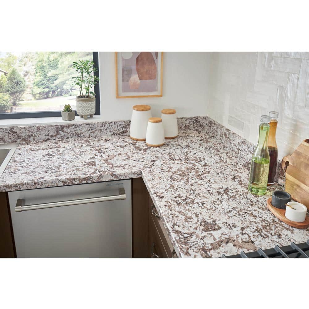 5 ft. x 12 ft. Laminate Sheet in Bianco Antico in Premiumfx Etching Finish - Hercitys